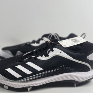 Adidas Men's Black and White Athletic Shoes